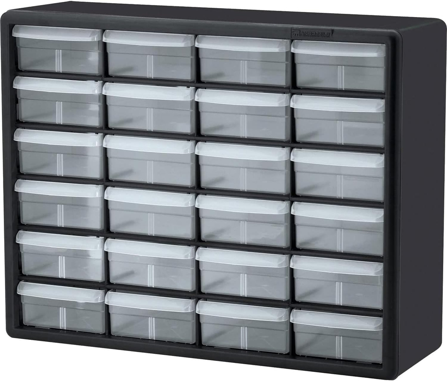 Akro-Mils 24-Drawer Plastic Drawer Storage Cabinet for Garage Organization. Bead Organizer. Building Bricks Storage. Teacher Toolbox. Makeup Organizer. 20 W x 6 D x 16 H. 10124 Black