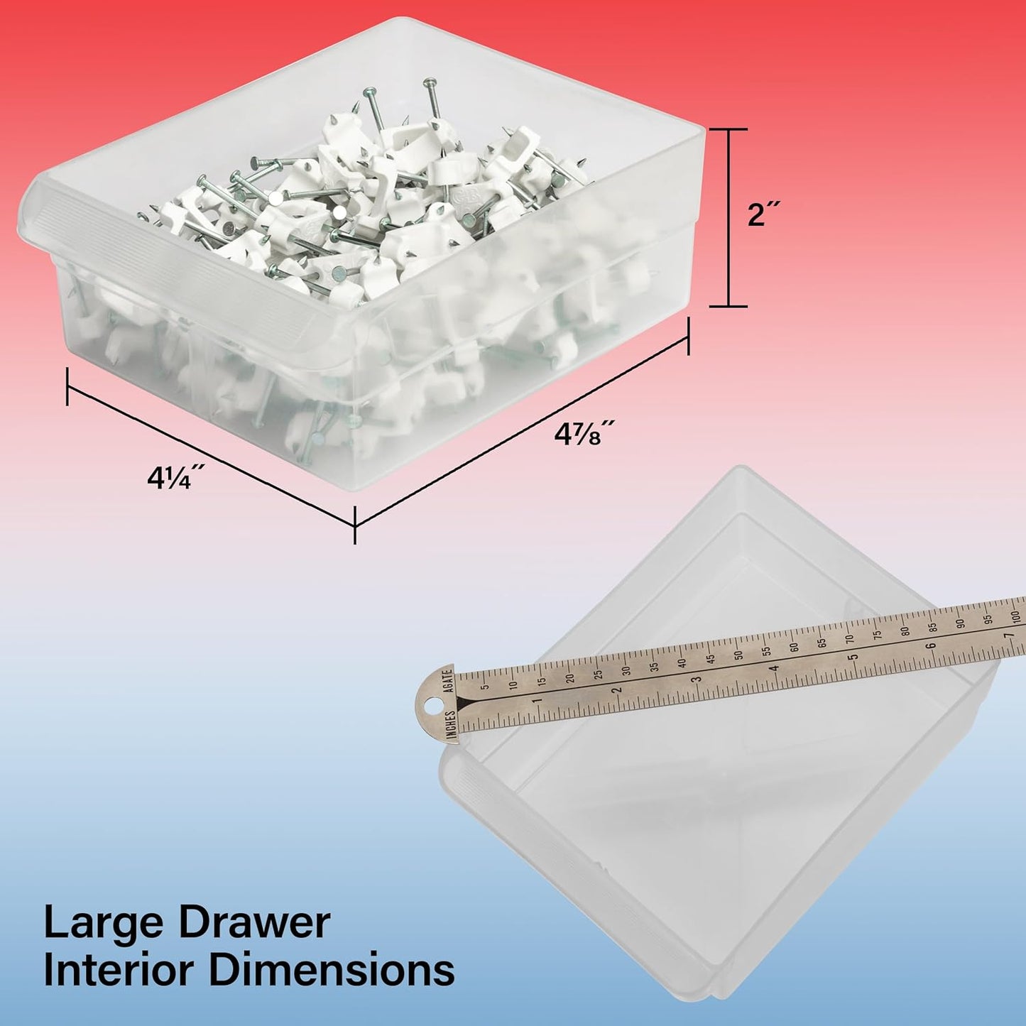 Akro-Mils 24-Drawer Plastic Drawer Storage Cabinet for Garage Organization. Bead Organizer. Building Bricks Storage. Teacher Toolbox. Makeup Organizer. 20 W x 6 D x 16 H. 10124 Black