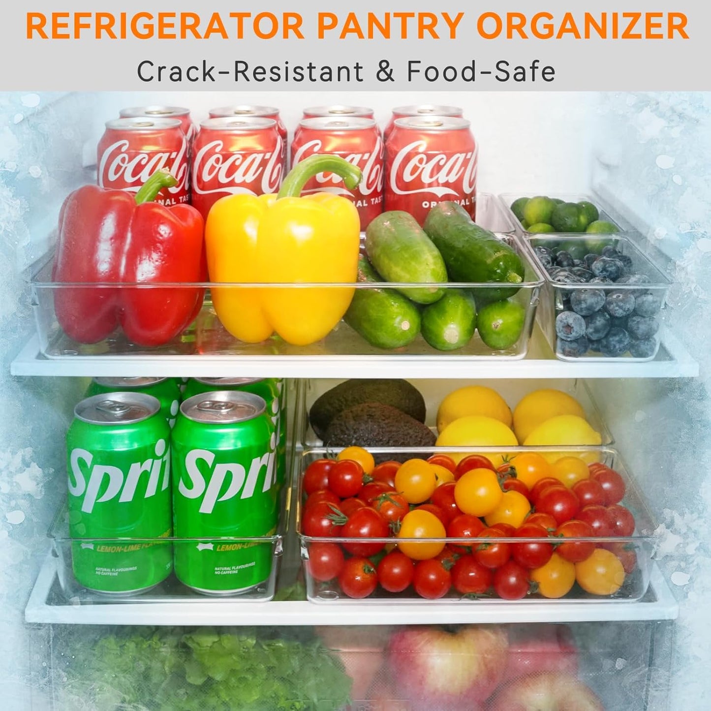 6 Pack Large Clear Plastic Drawer Organizer Trays. Acrylic Kitchen Drawer Organization and Storage Dividers. Non-Slip Storage Bins for Makeup. Kitchen Utensils. Bathroom. Jewelries and Office Desk