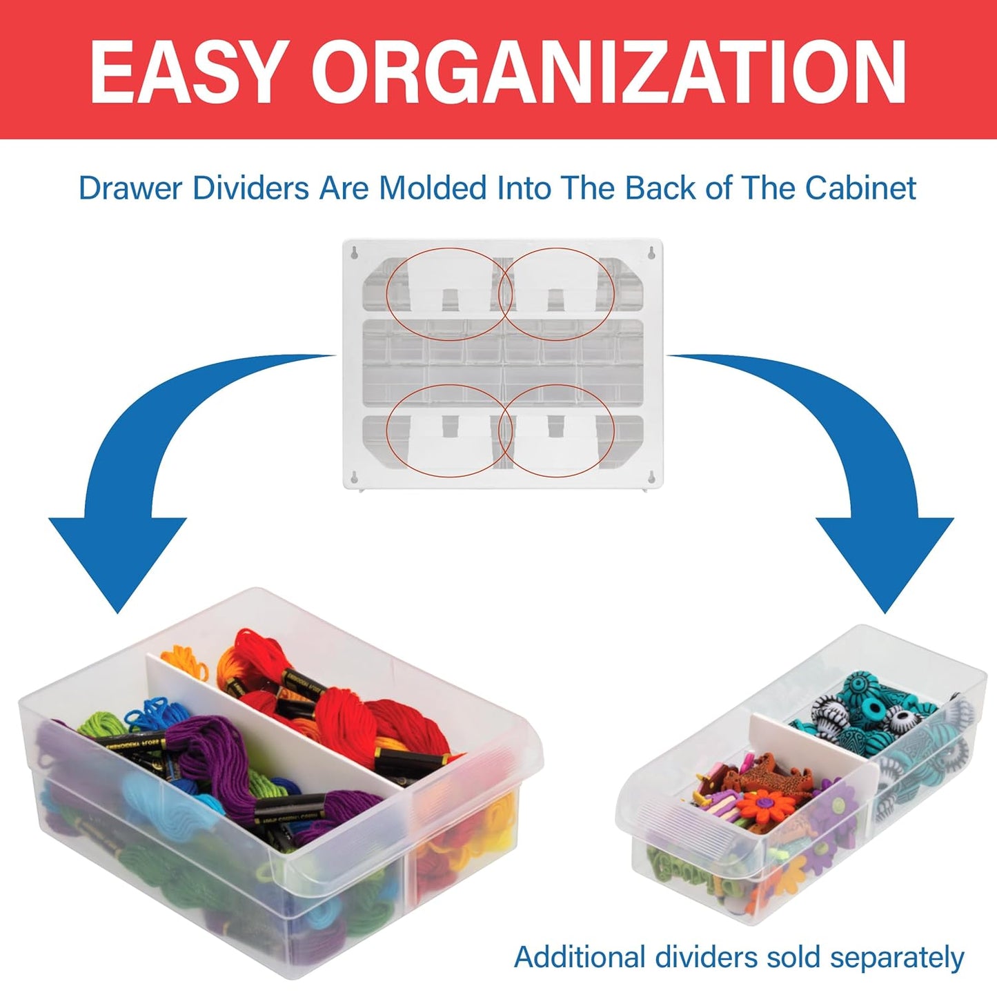 Akro-Mils 24-Drawer Plastic Drawer Storage Cabinet for Garage Organization. Bead Organizer. Building Bricks Storage. Teacher Toolbox. Makeup Organizer. 20 W x 6 D x 16 H. 10124 Black